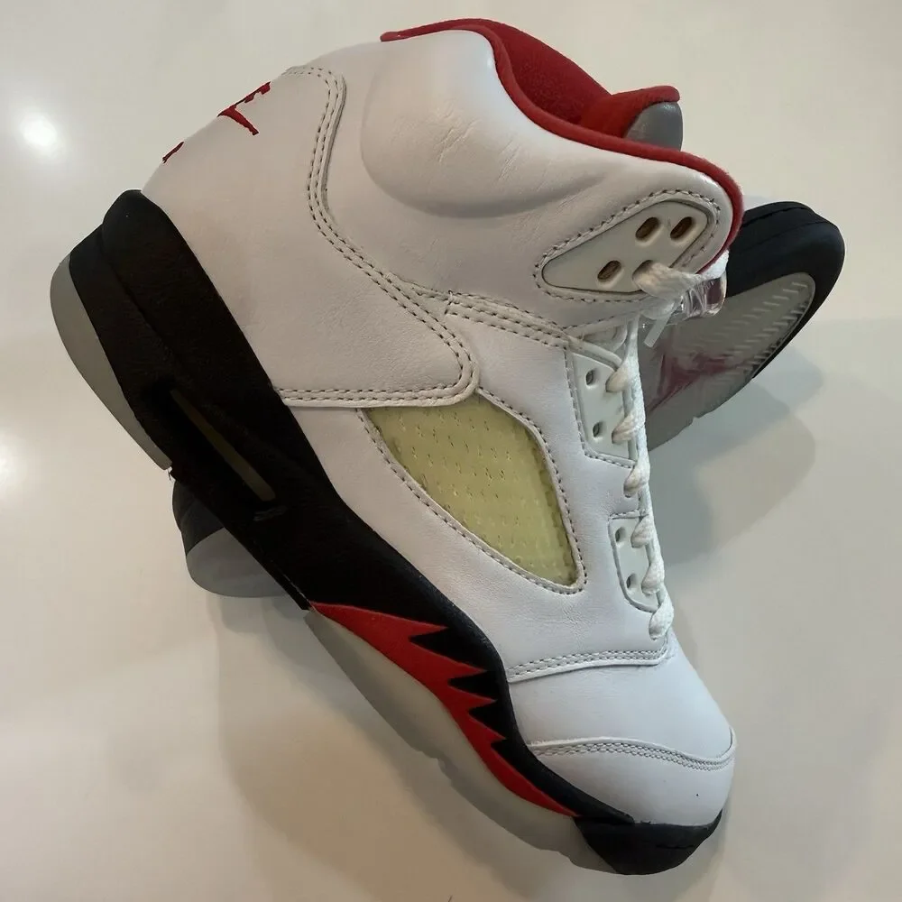Nike Air Jordan Retro 5 Fire Red 2020 Sz 5.5 Men/ 7 Wmn BRAND NEW Sneakers Shoes